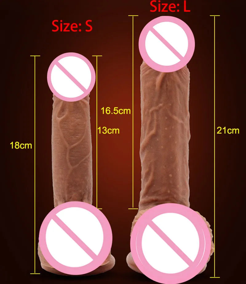 Huge Realistic Dildo Silicone Penis Dong with Suction Cup for Women Masturbation Lesbain Adult Sex Toy
