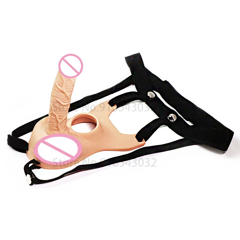Strap On Penis Pants for Men Strap-on Dildo Vibrator for Lesbians Double Dildos Realistic Vibrating Egg Sex Toys for Couples Gay