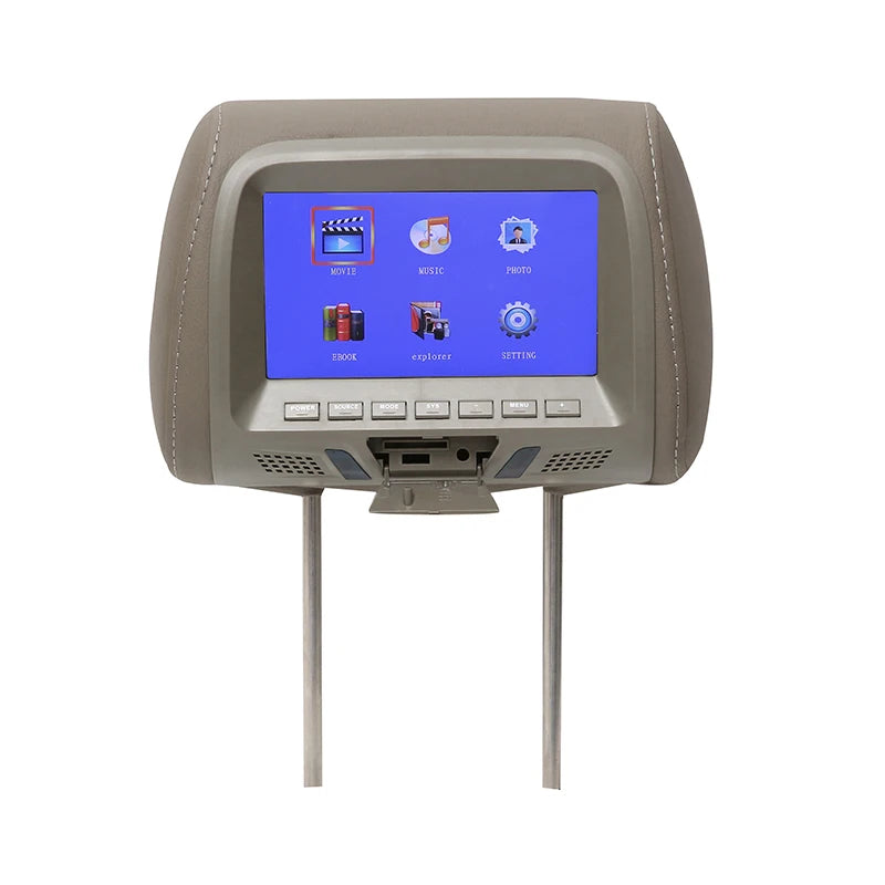 7inc Car Back Seat Headrest Android Player Monitor DVD Player MP5/AV Car Headrest With USB SD TF Card Monitor Car Auto Parts