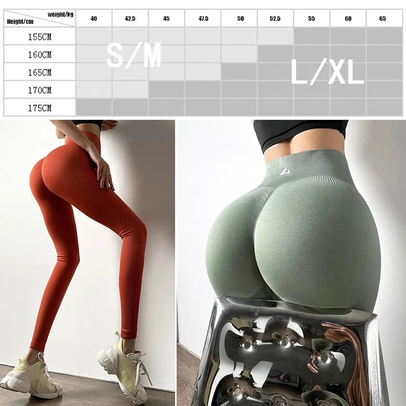 NEW Arrivals S-XL 12 Colors Cloud Hide Women Seamless Yoga Pants Fitness Sport Leggings Sexy Gym Tights Push Up Solid Trousers High Waist Workout Sportswear