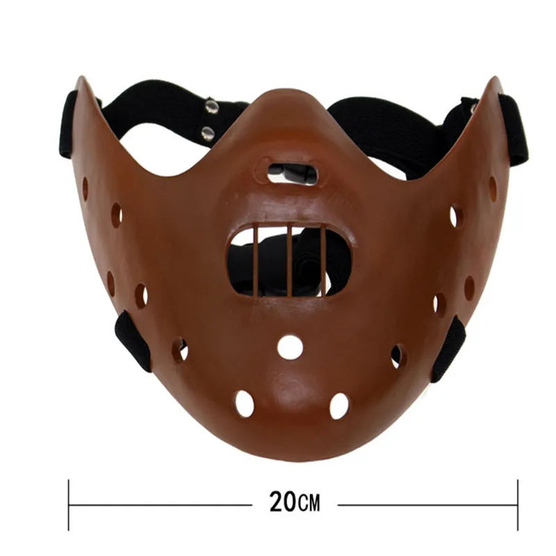 Hannibal Masks Horror Hannibal Lecter The Silence of The Lambs Masquerade Cosplay Party Halloween Mask Scary Ogre Resin Masque