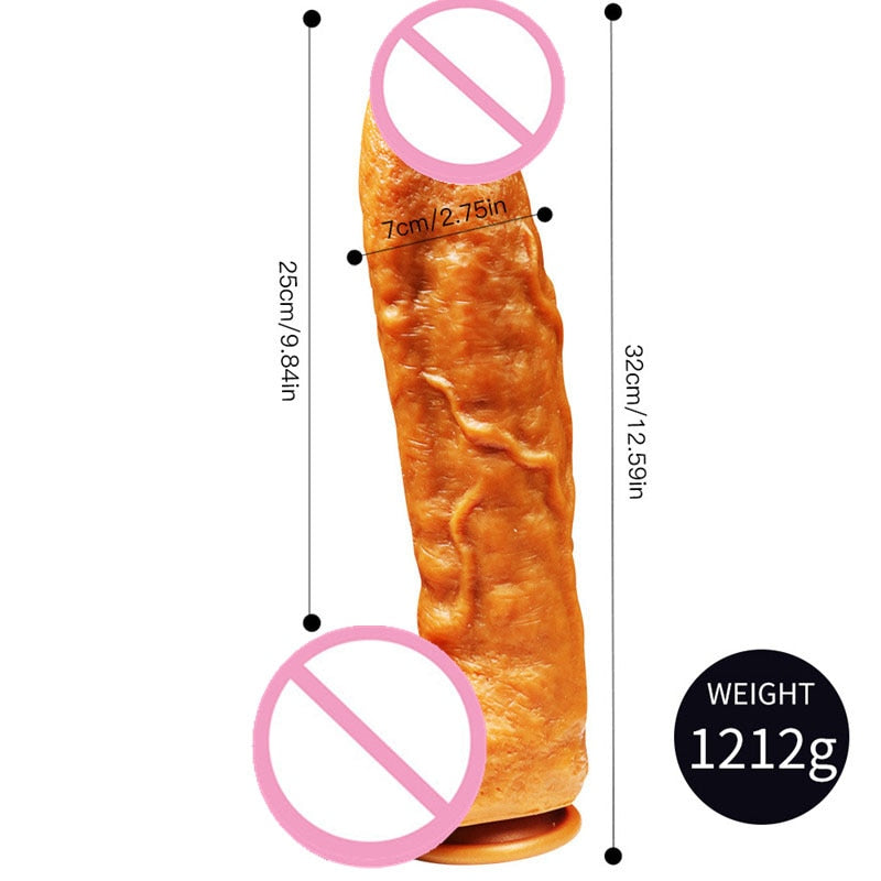 Sex Shop New Super Soft Realistic Penis Dildo Sexy Huge Dildo Double-layer Silicone Suction Cup Dildos For Women Big Dick