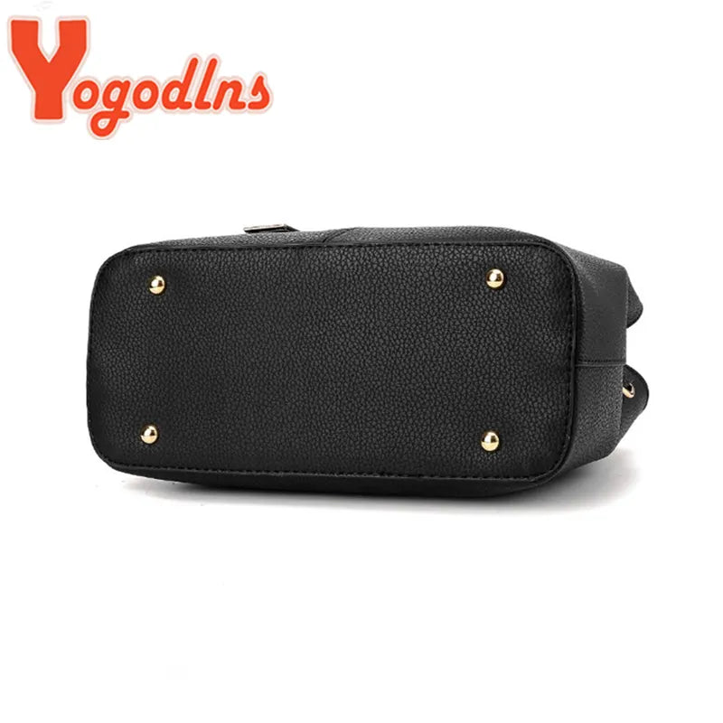 Yogodlns Famous Designer Brand Bags Women Leather Handbags New Luxury Ladies Hand Bags Purse Fashion Shoulder Bags