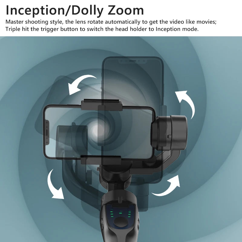 F8 Handheld 3-Axis Gimbal Phone Holder Anti Shake Live Streaming Video Record Stabilizer for Xiaomi iPhone Cellphone Smartphone Products Electronics Supplies