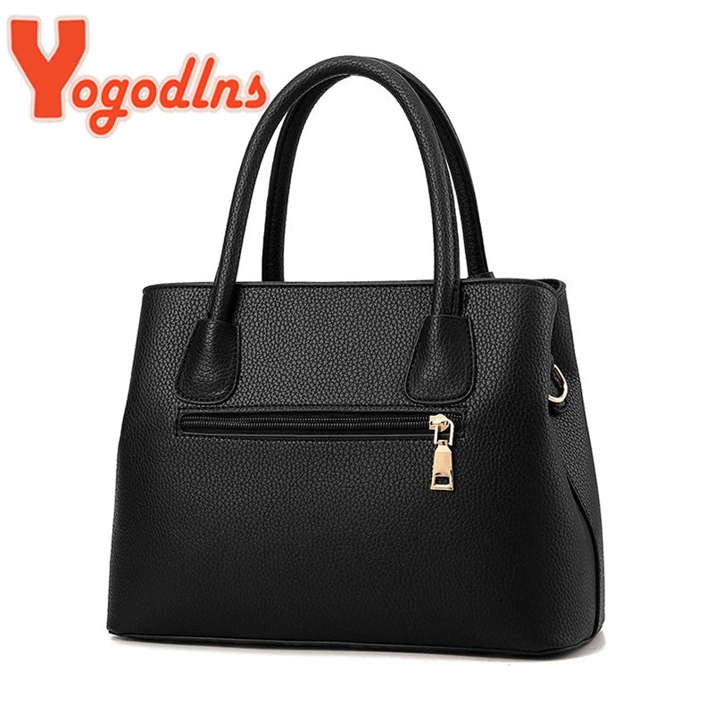 Yogodlns Famous Designer Brand Bags Women Leather Handbags New Luxury Ladies Hand Bags Purse Fashion Shoulder Bags