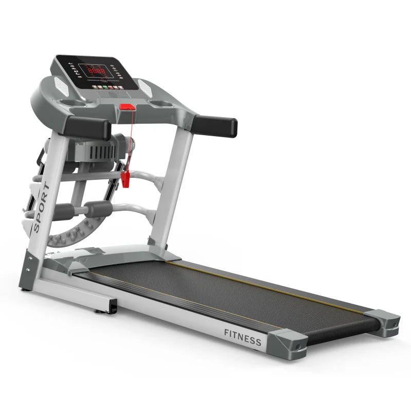 HOT SALE F380 Professional Portable Foldable Home Gym Indoor Electric Treadmill with LED Screen Manual Incline & Multi-Function Fitness Equipment Sports Supplies