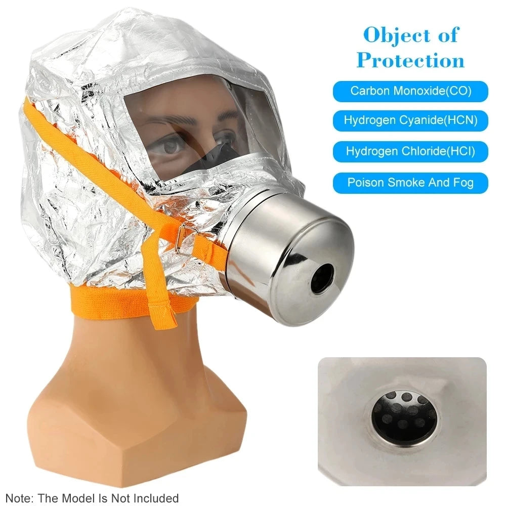 NEW Arrivals High Quality Fire Emergency Escape Safety Mask 30 Minutes Protective Anti-Smoking Fire Respirator Dust Carbon Respirator Mask Home Work