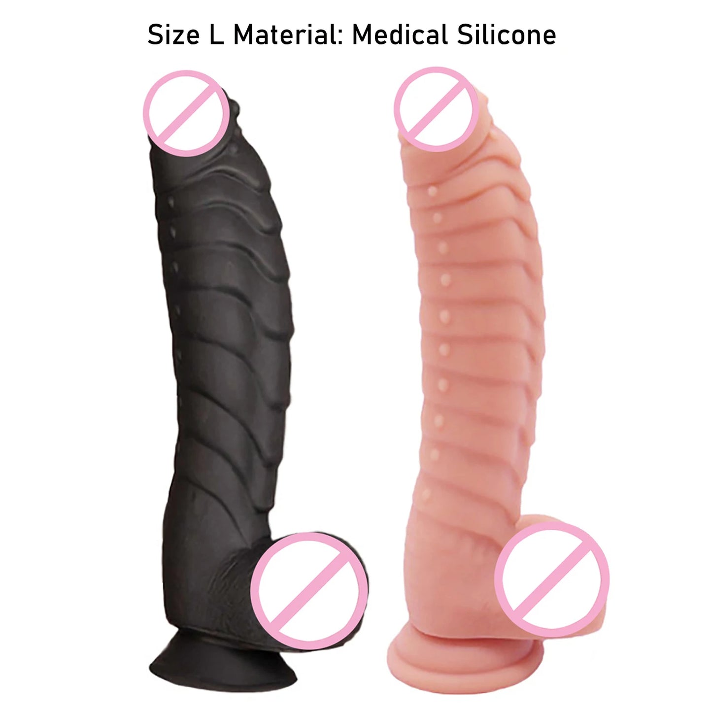 Adult 8.7 Inch Huge Realistic Soft Silicone Dildo with Suction Cup for Women Masturbation Big Penis Large Phallus Special Dick Sex Toy