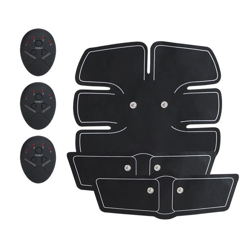 NEW Arrivals EMS Smart Hip Trainer Battery Muscle Stimulator Buttock Abdomen Pad Arm Leg Toner Fitness Body Shaper Unisex Workout Equipment + 50PCS Gel Set