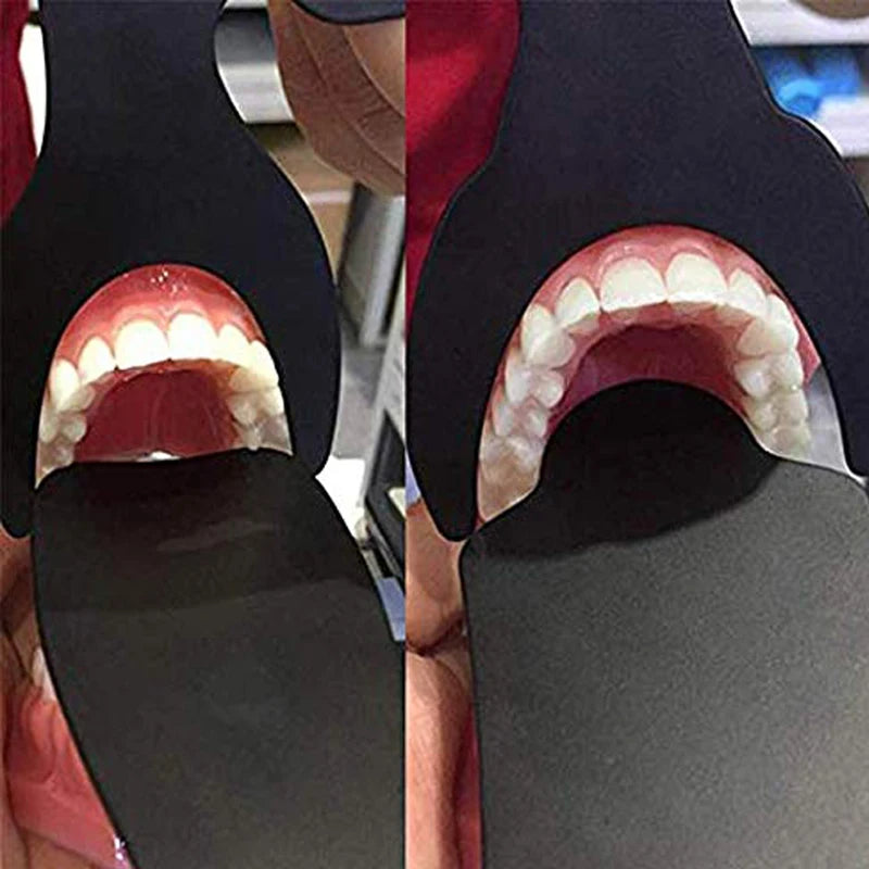 6Pcs/Set Dentist Dental Photo Contrast Black Background Board Autoclavable Dental Contrast Intraoral Photographic Mirror