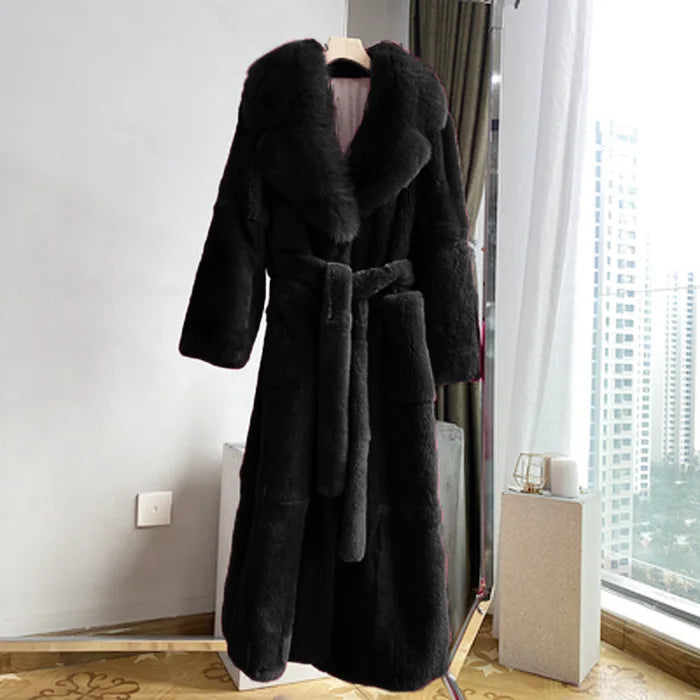 NEW Arrivals S-5XL 5 Colors Winter Long Luxury Faux Fur Coat Long Sleeve Mink Fur Coats Overcoat Women Outerwear Ladies Winter Luxury Fashion Apparel Products