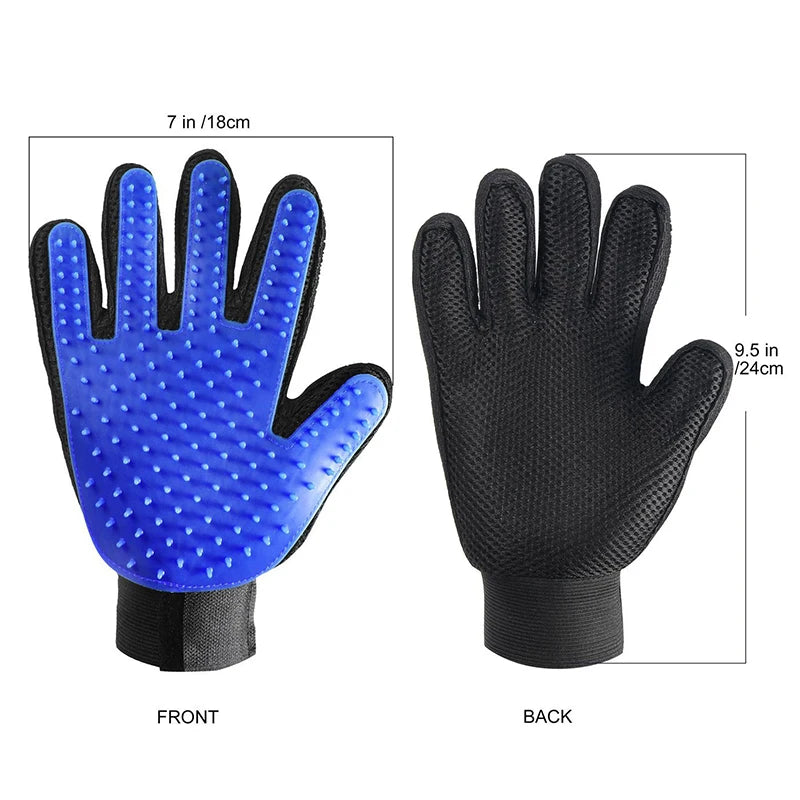 NEW Arrivals 1 Pair 4 Colors Silicone Pet Dog Cat Grooming Gloves Pet Cat Massage Glove Hair Brush Shower Comb Dog Bath Shower Cleaning Tools Pets Supplies