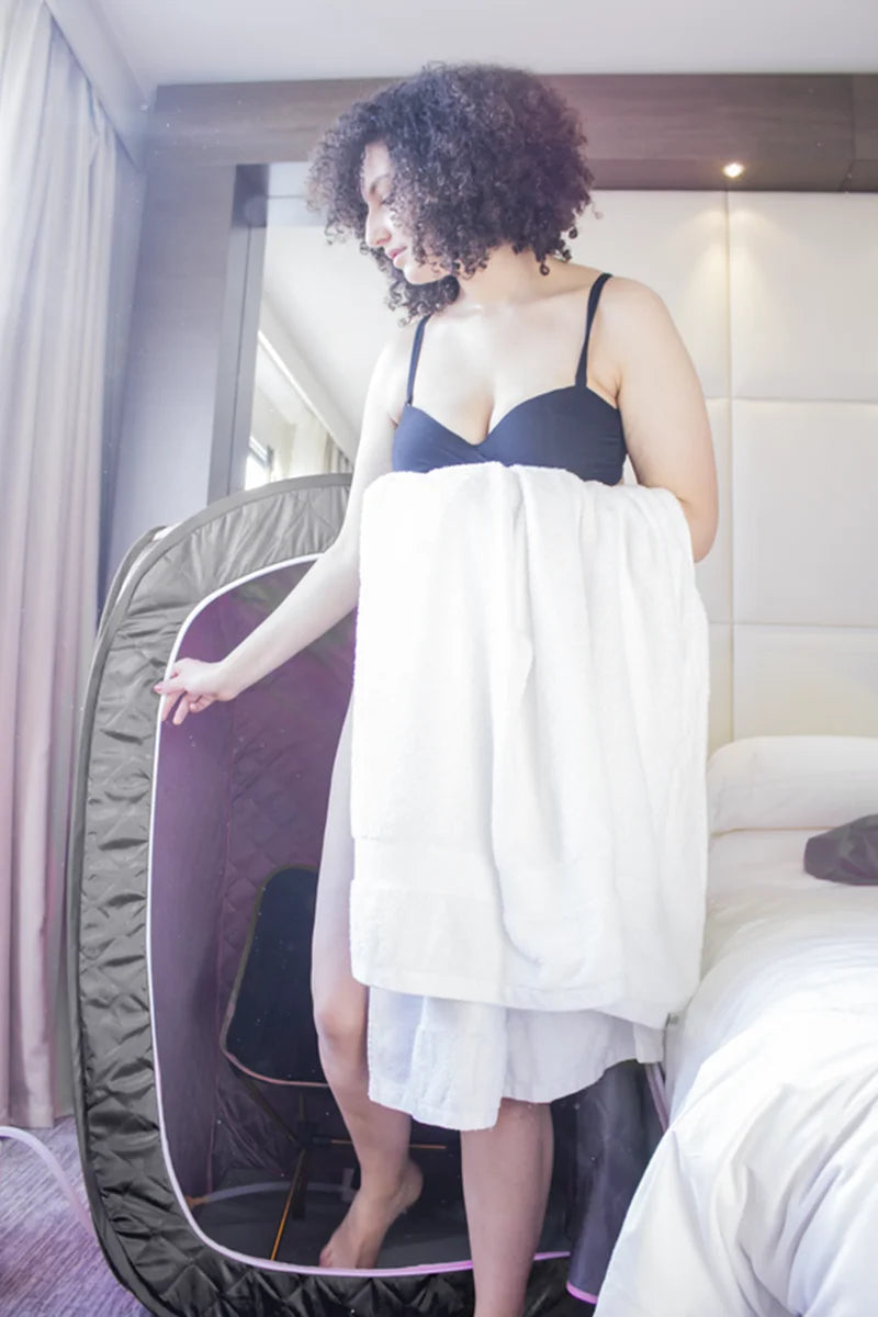 Korean High Power Portable Steam Sauna Room Larger Tent Capacity 3.0L Hot Black Pot Lose Weight Detox Therapy Bath Cabin