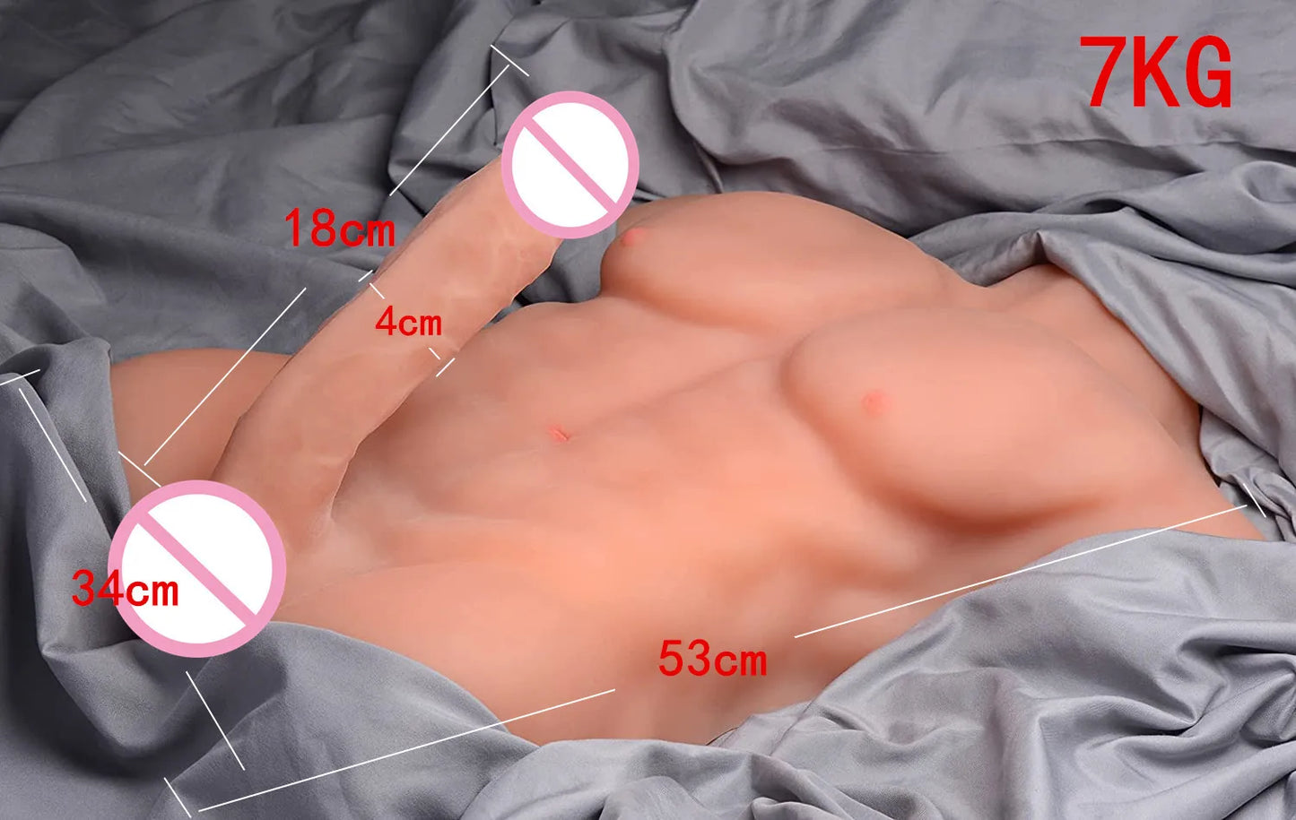 Silicone Male Body Sex Doll Big Long Penis Cock Dildo Sex Toys for Women 18+ Adult Lesbian Gay Female Masturbator Intimate Goods