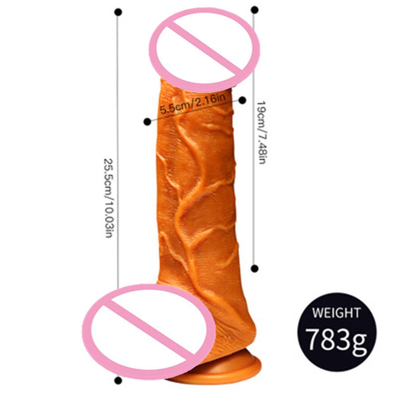 Sex Shop New Super Soft Realistic Penis Dildo Sexy Huge Dildo Double-layer Silicone Suction Cup Dildos For Women Big Dick