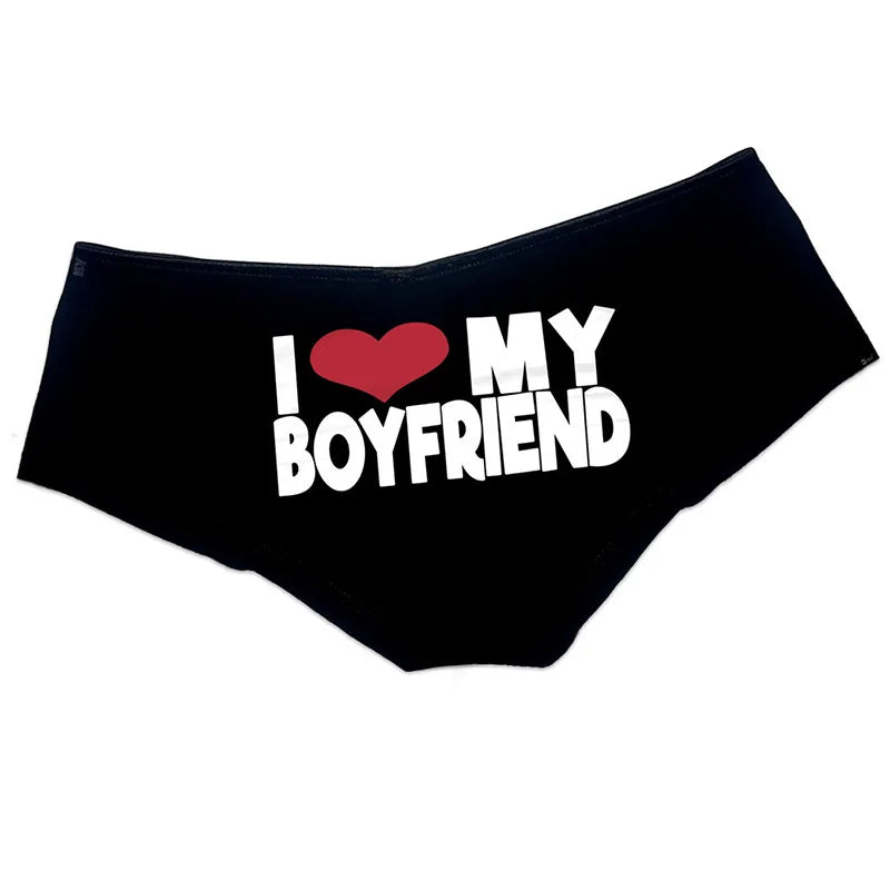 NEW Arrivals *I Love My Husband/Boyfriend Women Panties Valentine's Day Anniversary Gift Present for Girlfriend Wife