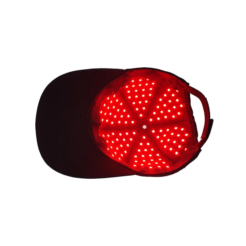 EMF-Free Red Light Therapy Hat 660nm 850nm 136 LEDs Rechargeable Hair Growth Cap Timing Dimming Pulse Led Light Anti-Loss Therapy Hat Scalp Treatment Women Men Hair Care Supplies