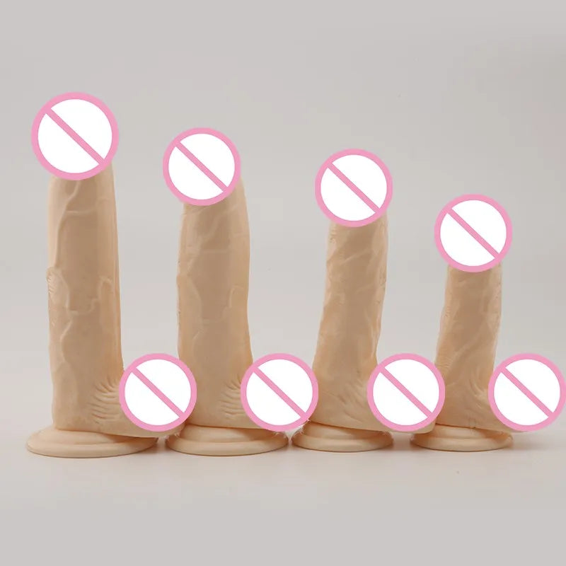 Adult Flesh flexible Soft Jelly Dildo Vagina G-spot Orgasm Massage No Vibrator Anal Dildos Adult Couples Realistic Penis Big Dicks Toy