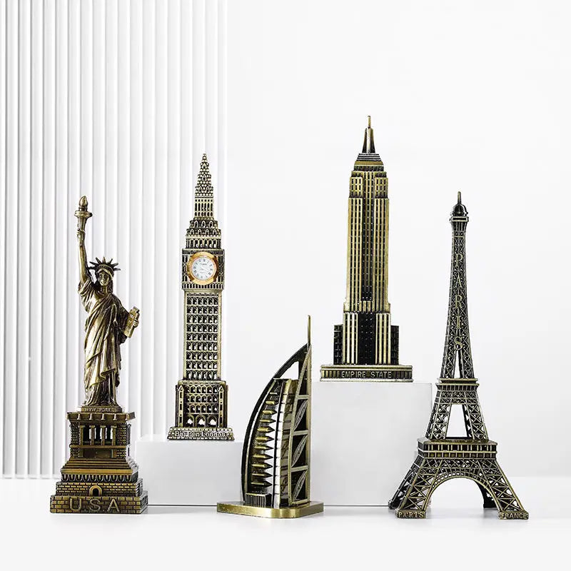 NEW Arrivals Statue of Liberty Graduation Gift Desktop Creative Home Living Room Decoration Ornaments Room Wine Cabinet Pisa Tower Crafts Home Office Decoration Supplies