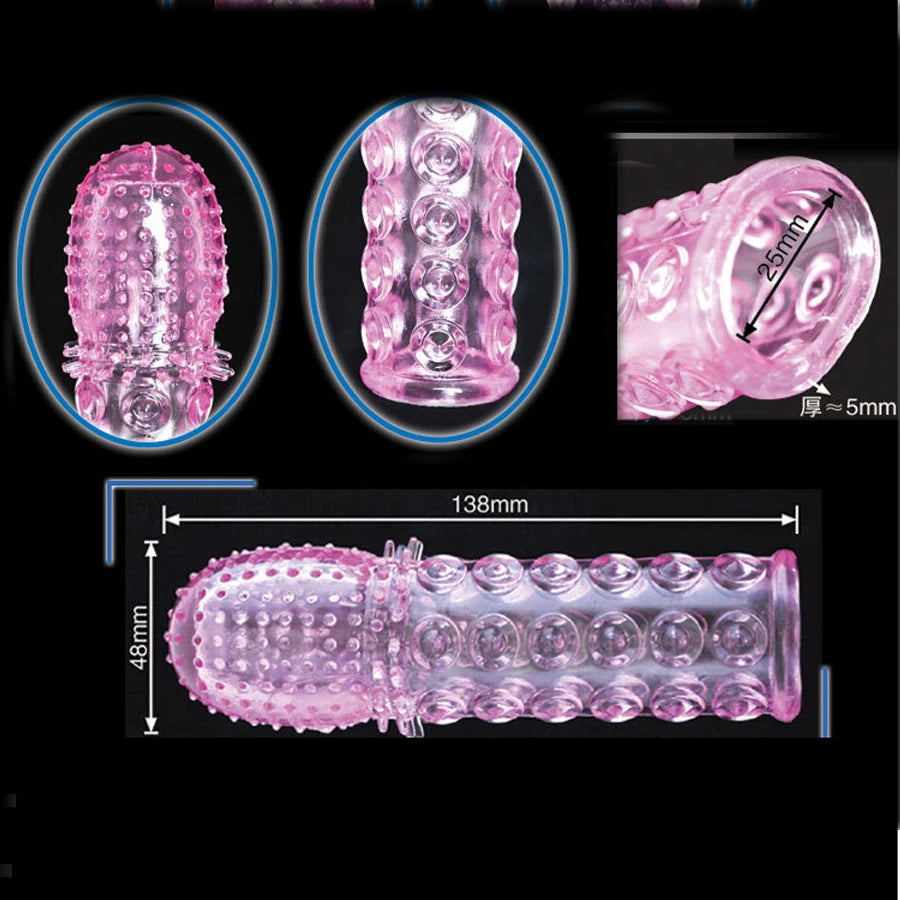Adult funny Penis enlargement,delayed extender condom,Reusable penis sleeve,bold vibrator sleeve,sex toys for man,Sex Adult products