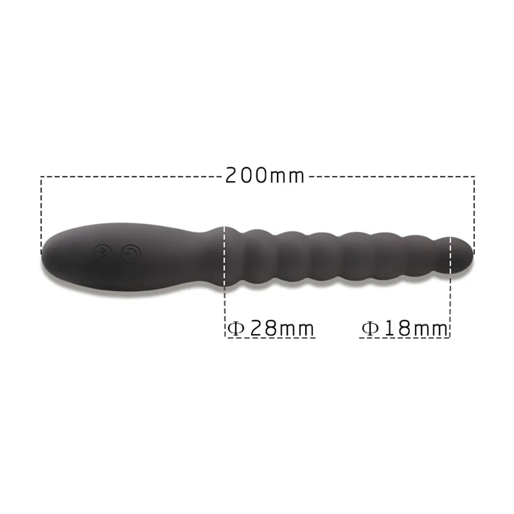 10 Speed Anal Vibrator Anal Beads Prostate Massage Dual Motor Butt Plug Stimulator USB Charge Vibrators Sex Toys For Men Women