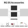 HOT SALE NEW Set RG DS + Accessories Portable Bluetooth WI-FI Android Handheld Game Players Touch Dual Screen 4.0-inch Handheld Game Console 3DS PSP Emulator PC Computer Gaming Devices