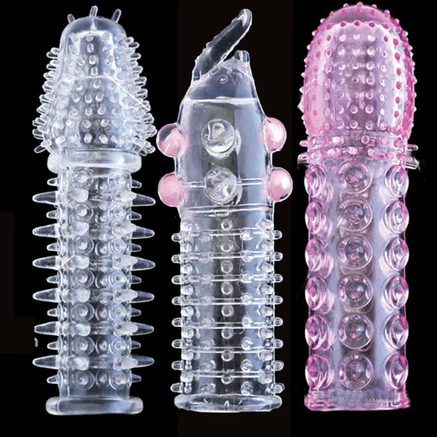 Adult funny Penis enlargement,delayed extender condom,Reusable penis sleeve,bold vibrator sleeve,sex toys for man,Sex Adult products