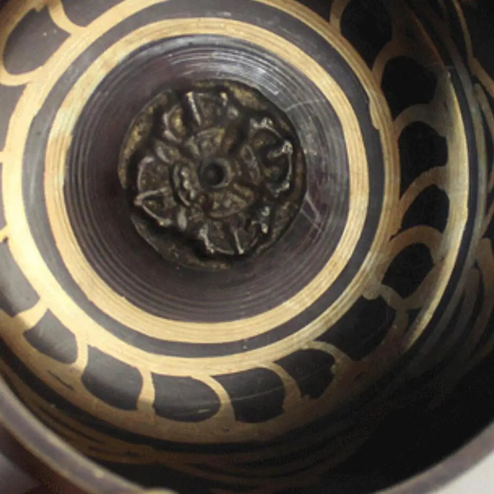 NEW Arrivals Nepal Handmade Bowl Tibet Buddha Sound Bowl Yoga Meditation Chanting Bowl Chime Brass Tibetan Singing Bowl For Music Therapy Relaxation Accessories Health Care Supplies