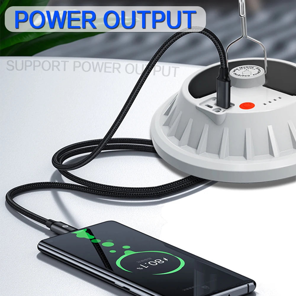 NEW Arrivals 300W Rechargeable LED Bulb Lamp Remote Control Solar Charge Lantern Portable Emergency Night Market Light Outdoor Camping Home Garden Lights