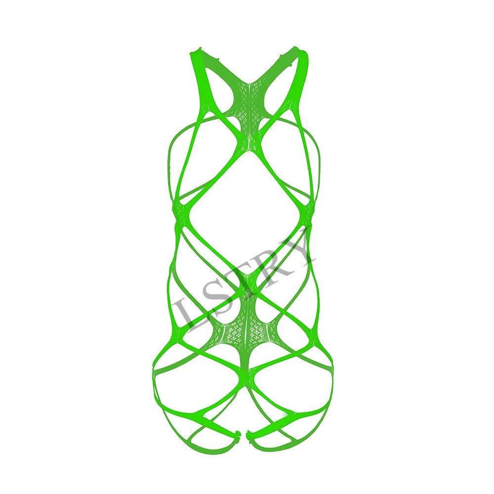 Sexy Open Crotch Fetish Bodystocking Women Erotic Lingerie Porno Sex Dress Crotchless Body Suit Underwear Costumes Latex Catsuit