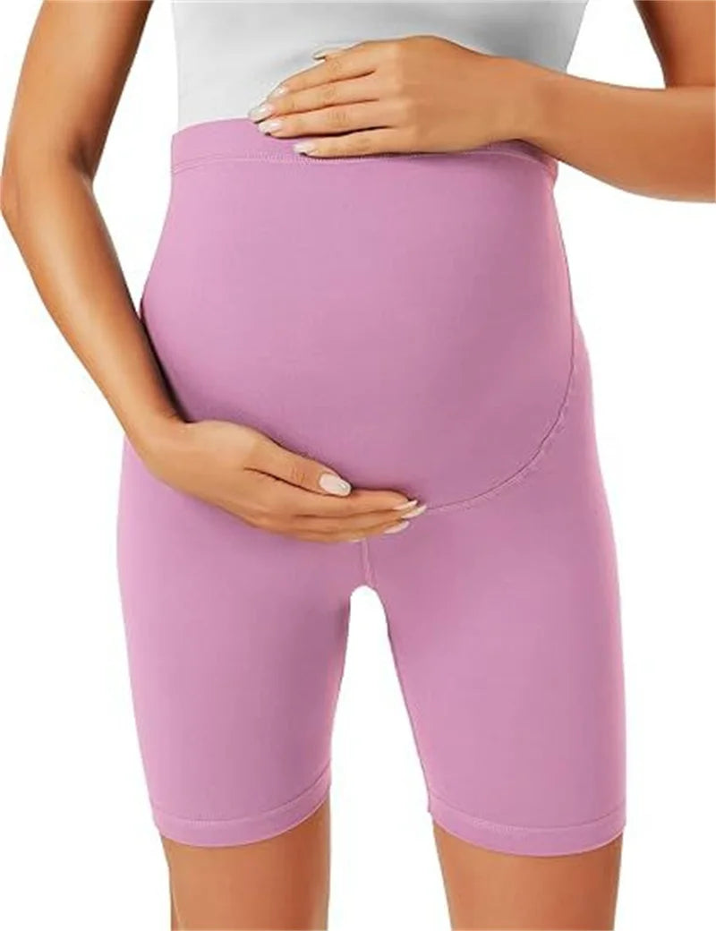 NEW Arrivals Women's Maternity Shorts Over the Belly Buttery Soft Stretchy Breathable Pullover Closure Lounge Yoga Shorts Pregnancy Activewear Sports Apparel Accessories