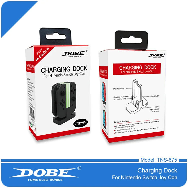 4 In 1 LED Charger Stand Dock Station Indicater For Nintendo Switch NS For Joy-Con Controller Stand Holder Charging Dock Station