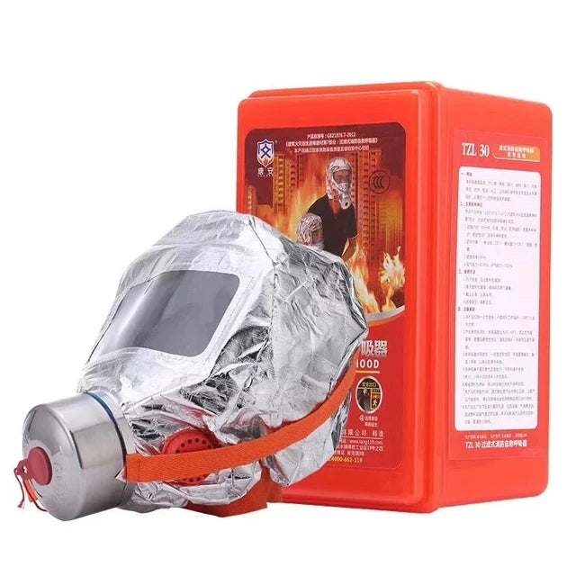 NEW Arrivals High Quality Fire Emergency Escape Safety Mask 30 Minutes Protective Anti-Smoking Fire Respirator Dust Carbon Respirator Mask Home Work