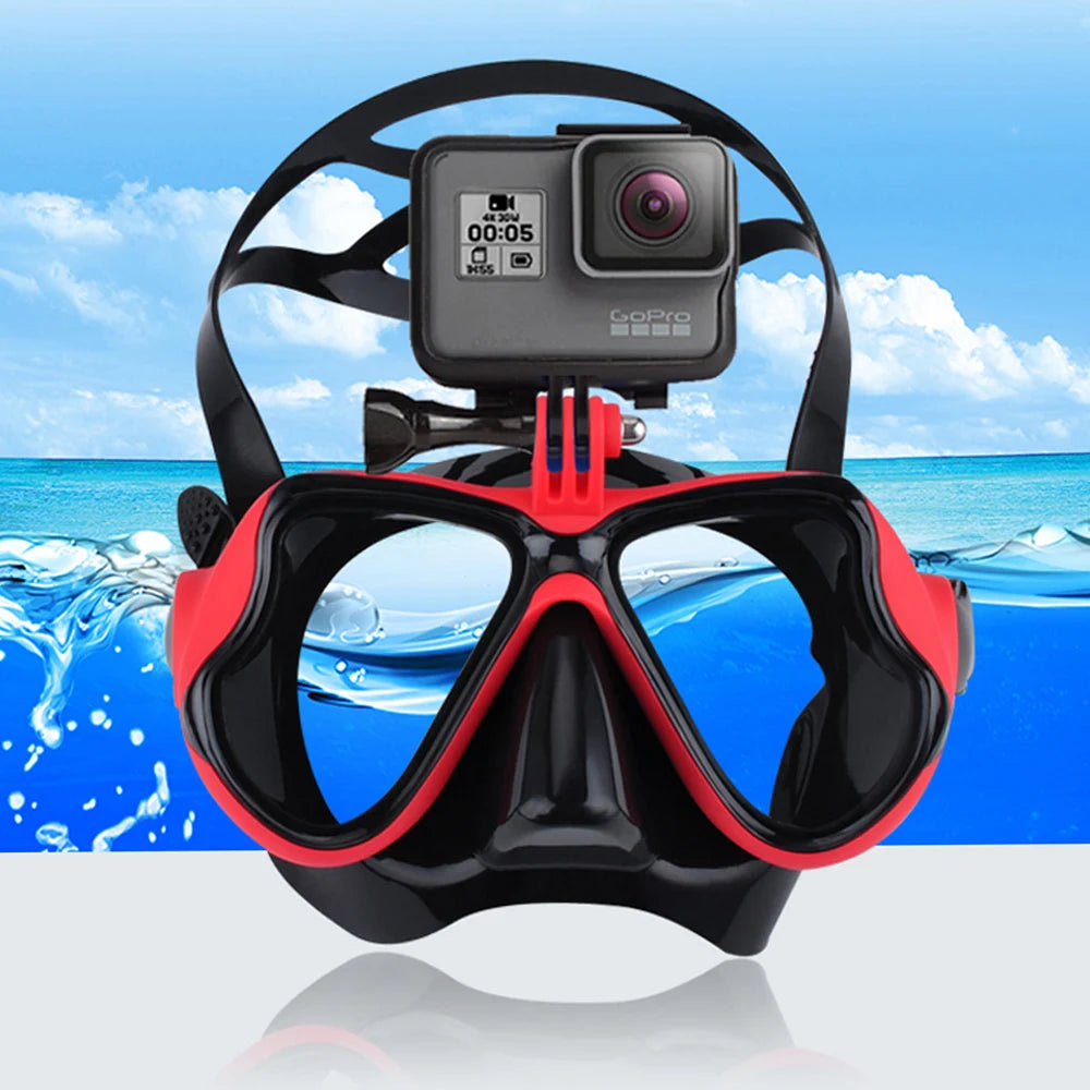 JoyMaySun Professional Underwater Mask Camera Diving Mask Swimming Goggles Snorkel Scuba Diving Camera Holder For GoPro