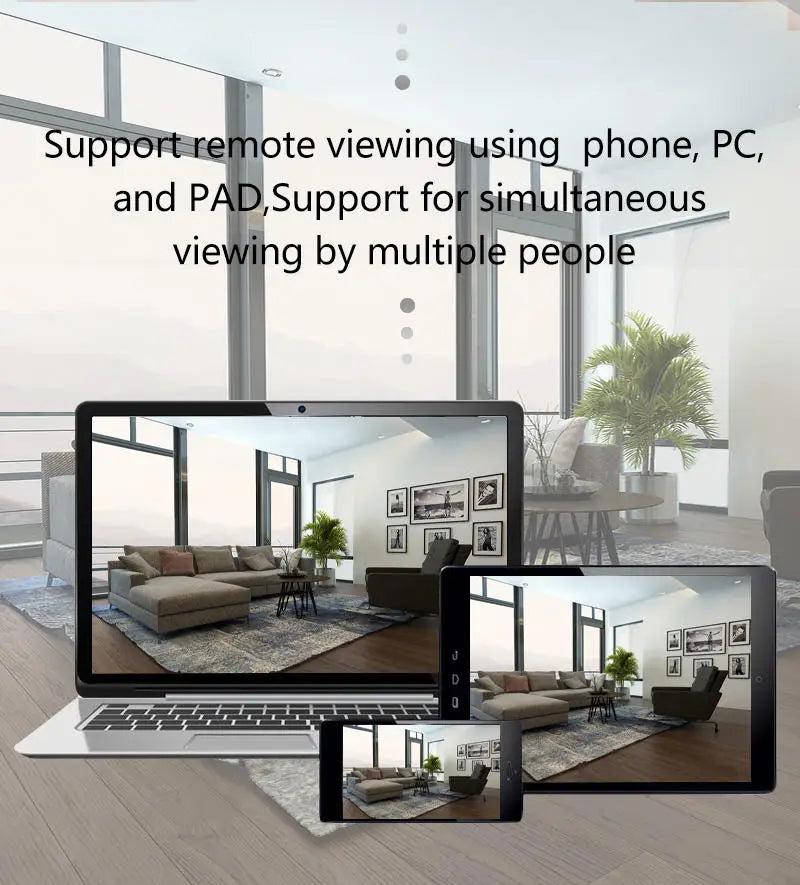 NEW Arrivals Foldable Three-Leaf Outdoor Indoor Security Camera 1080P 2MP E27 Floodlight Wi-Fi Light Bulb Built-in Mic Two-Way Audio PTZ Floodlight Home Office Business Shop Security Supplies