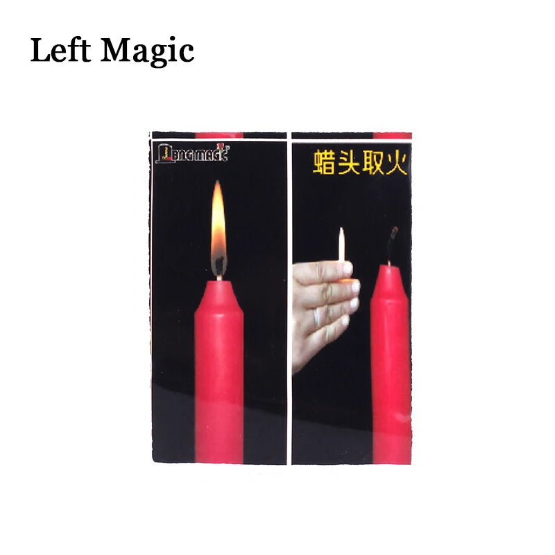 NEW Flaming Thumb Tip Fire Adults Magic Tricks Candle Lite Flame Moving Street Magic Props Tool Illusion Mentalism Accessories Halloween Holidays Toys Supplies