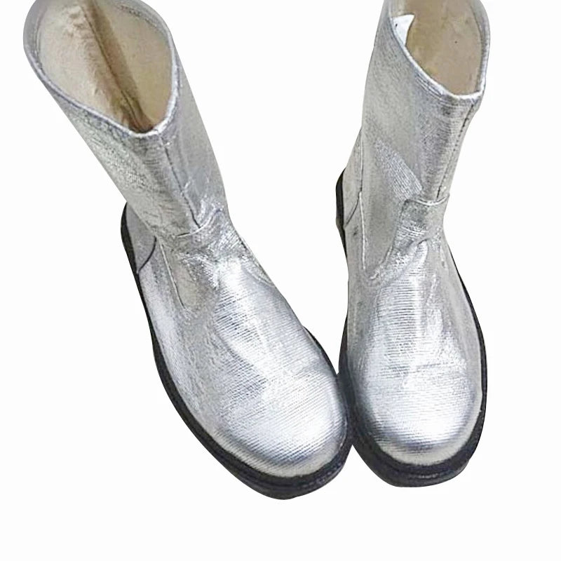 NEW 1000 Degree 39-44 Optional Size Heat Fire-Resistant Composite Aluminum Foil Insulating Fire Fighting Safety Boots Heat Proof Shoes High Temperature Work Thermal Radiation Protect