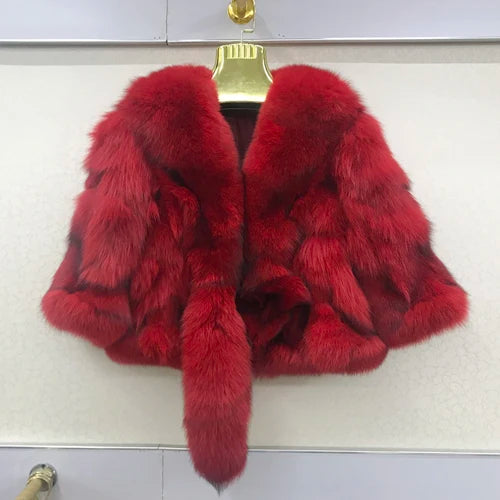 New Arrival S-2XL 12 Colors Women Real 100% Natural Fox Fur Coats Autumn Winter Fox Fur Short Style Jacket Warm Real Fox Fur Overcoats