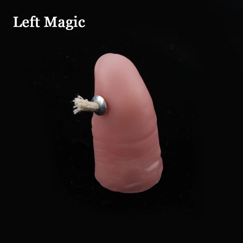 NEW Flaming Thumb Tip Fire Adults Magic Tricks Candle Lite Flame Moving Street Magic Props Tool Illusion Mentalism Accessories Halloween Holidays Toys Supplies