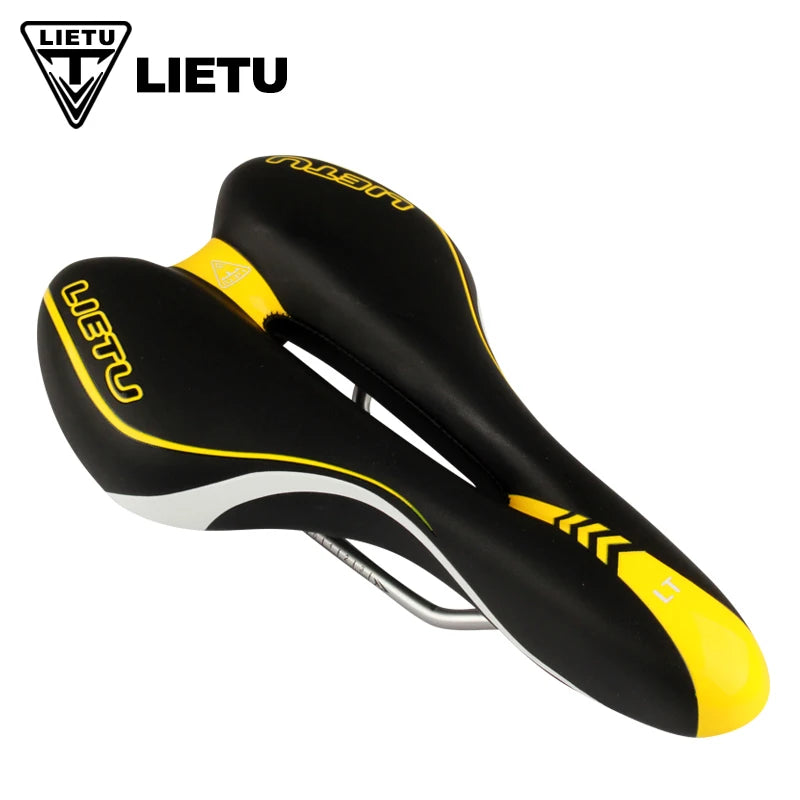 NEW Blue/White/Yellow Widen Road Mountain MTB Gel Comfort Saddle Bike Bicycle Cycling Seat Cushion Pad Cover Anti-Slip Waterproof Cushion Bicycle Accessories