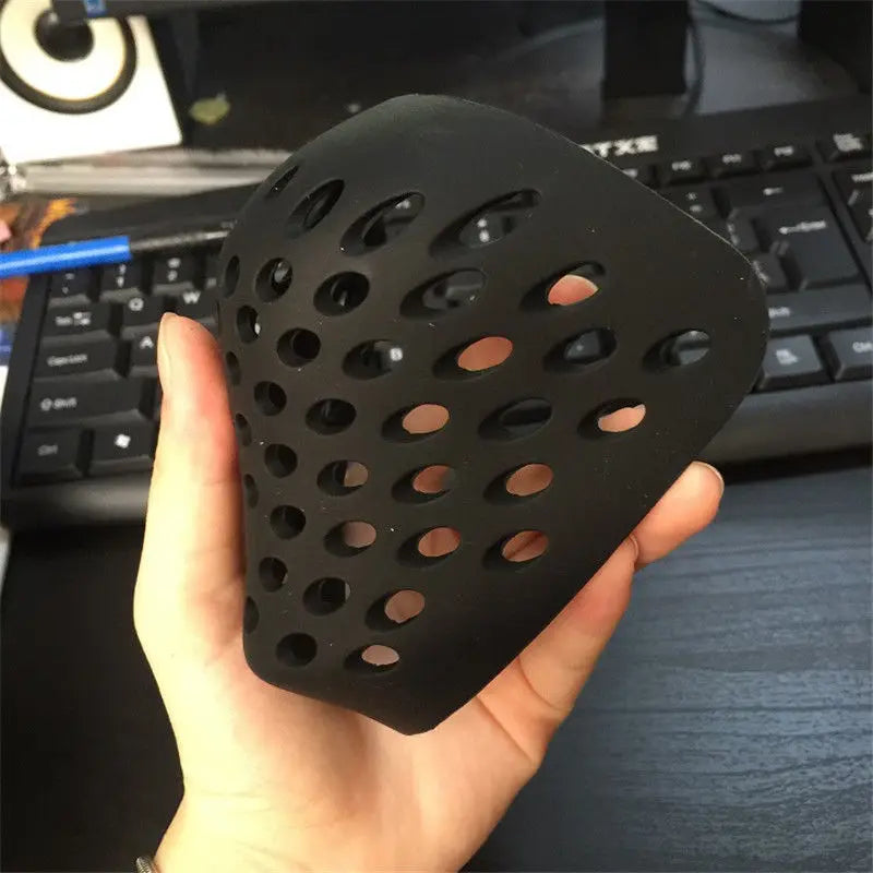 Black Red Silicone Mask Cover Month Masks Faceshell Cosplay Props Face Shell