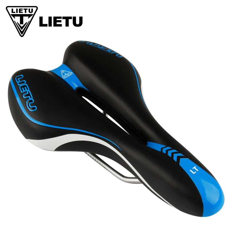 NEW Blue/White/Yellow Widen Road Mountain MTB Gel Comfort Saddle Bike Bicycle Cycling Seat Cushion Pad Cover Anti-Slip Waterproof Cushion Bicycle Accessories
