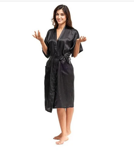 NEW Arrivals S-4XL PLUS SIZE 8 Colors High Quality Women Silk Rayon Robe Sexy Long Lingerie Sleepwear Kimono Yukata Nightgown Ladies Luxury Nightgowns