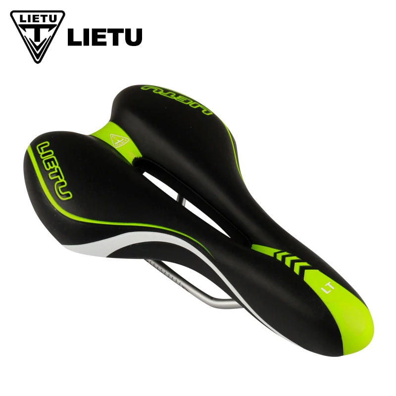 NEW Blue/White/Yellow Widen Road Mountain MTB Gel Comfort Saddle Bike Bicycle Cycling Seat Cushion Pad Cover Anti-Slip Waterproof Cushion Bicycle Accessories