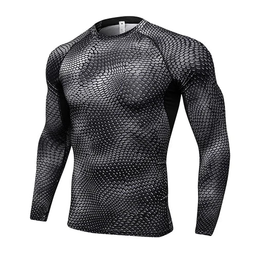 NEW S-2XL 5 Colors Top Quality Long Sleeve Fitness Tights Sport Shirt Men , Quickly Dry Soccer Jersey Running Cycling T-Shirts Gym Clothing Crossfit Top Men Rashgard