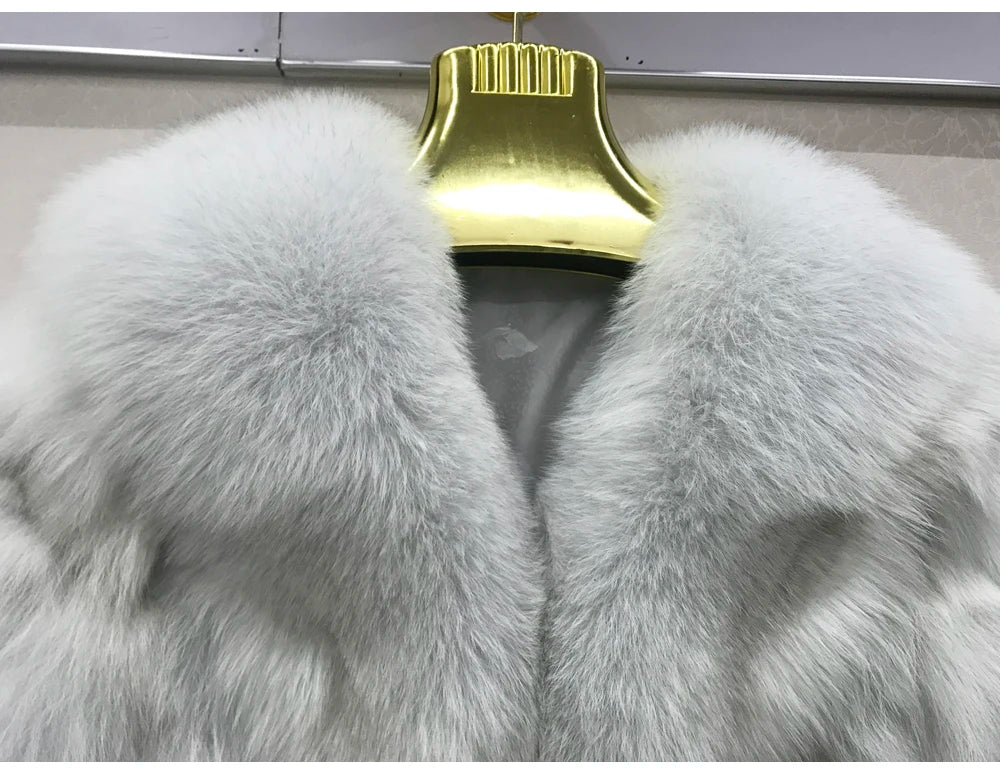 New Arrival S-2XL 12 Colors Women Real 100% Natural Fox Fur Coats Autumn Winter Fox Fur Short Style Jacket Warm Real Fox Fur Overcoats