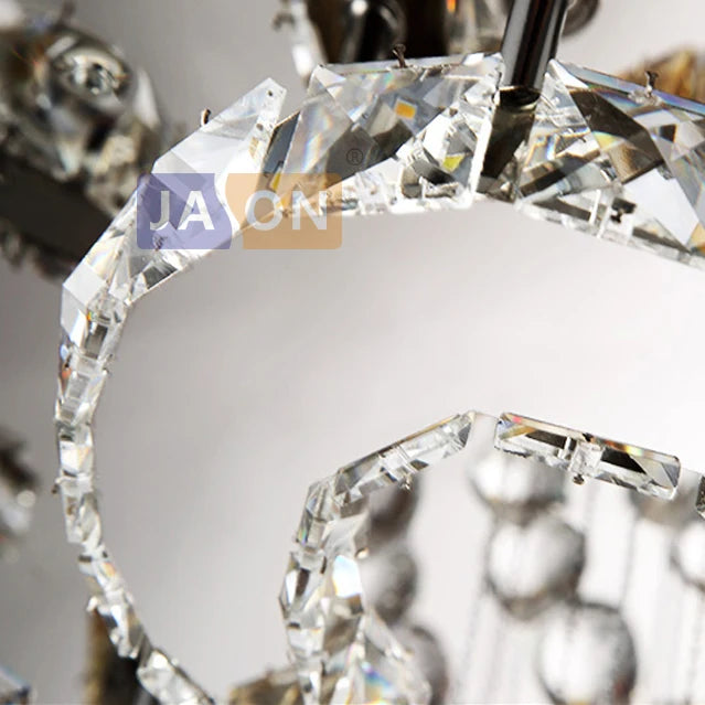 LED Modern Stainless Steel Crystal LED Lamp.LED Light.Ceiling Lights.LED Ceiling Light.Ceiling Lamp For Foyer Bedroom