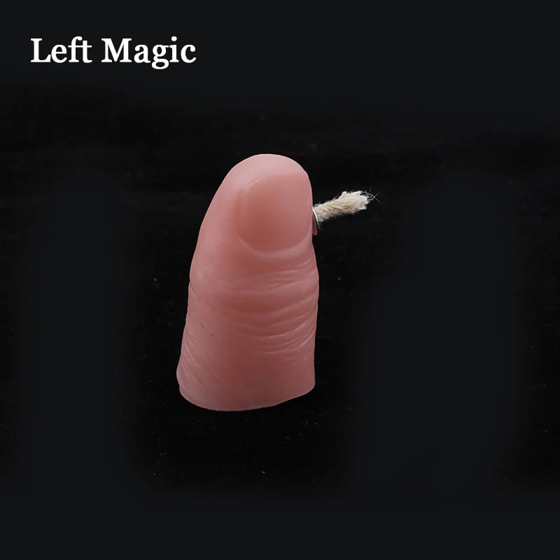 NEW Flaming Thumb Tip Fire Adults Magic Tricks Candle Lite Flame Moving Street Magic Props Tool Illusion Mentalism Accessories Halloween Holidays Toys Supplies