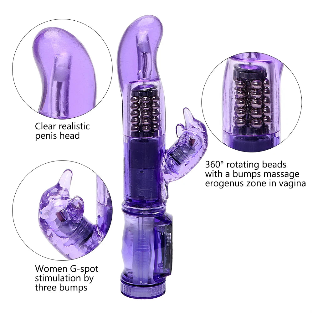 Rotate Dildos Anal Plug Rabbit Vibrators for Women Clitoris Vagina Butt Massage Sex Toys Adult Erotic Machine Female Sextoy Shop