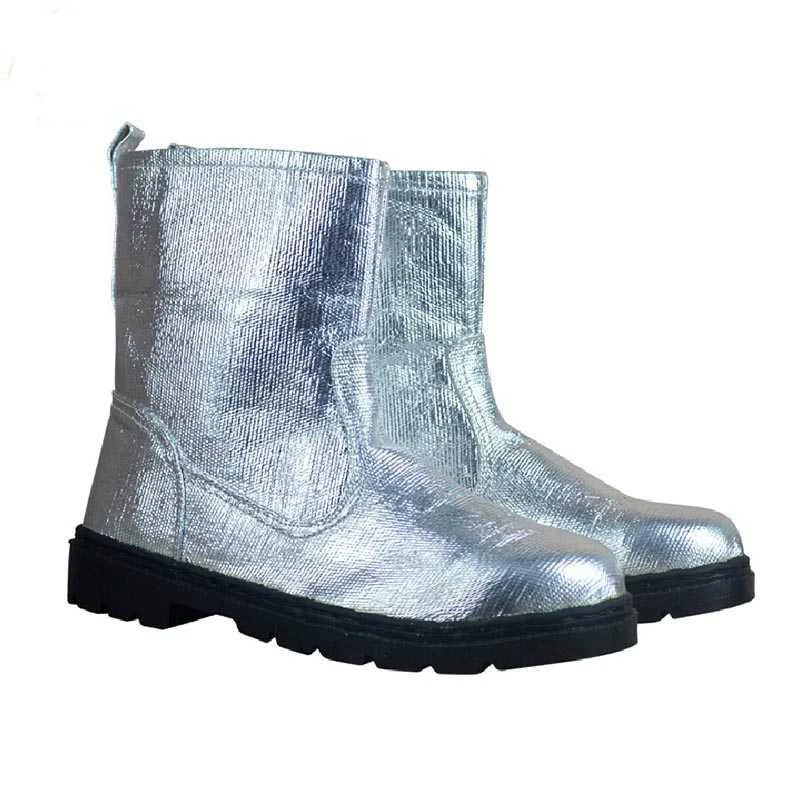 NEW 1000 Degree 39-44 Optional Size Heat Fire-Resistant Composite Aluminum Foil Insulating Fire Fighting Safety Boots Heat Proof Shoes High Temperature Work Thermal Radiation Protect